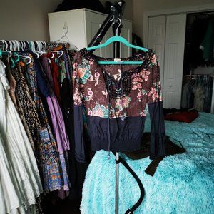 Bell Sleeve Floral Top